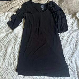 Coldwater Creek Black Long Sleeve Dress